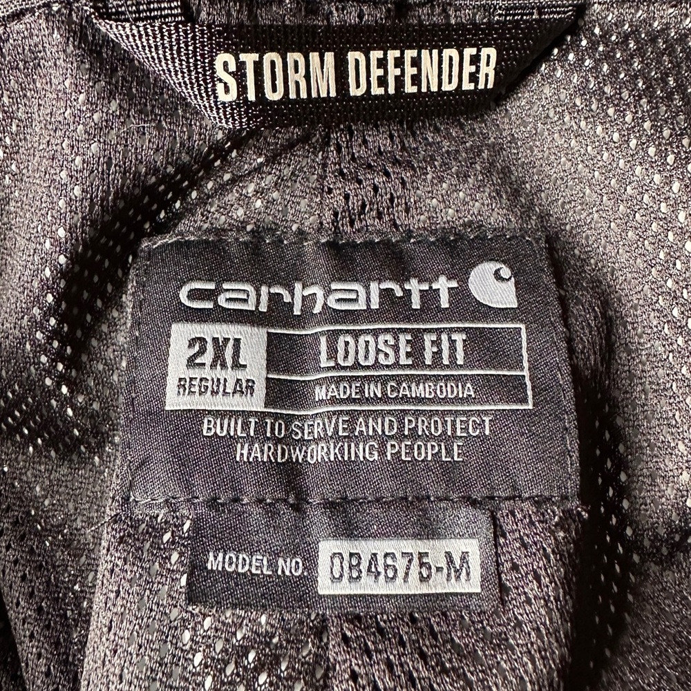 Carhartt Black Work Pants 2XL - Picture 3 of 6